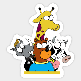 cartoon animals Sticker